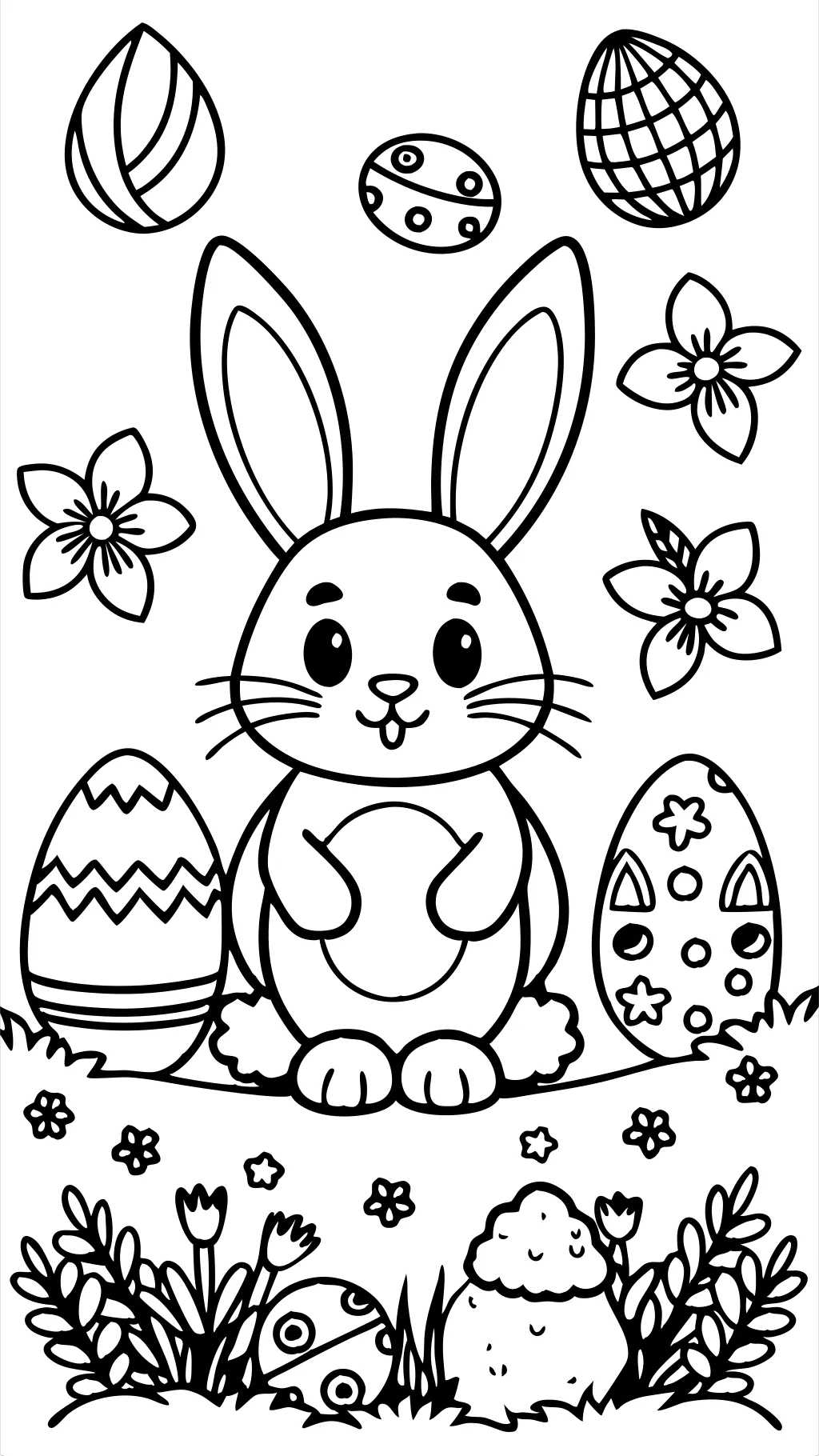 free coloring pages of bunnies